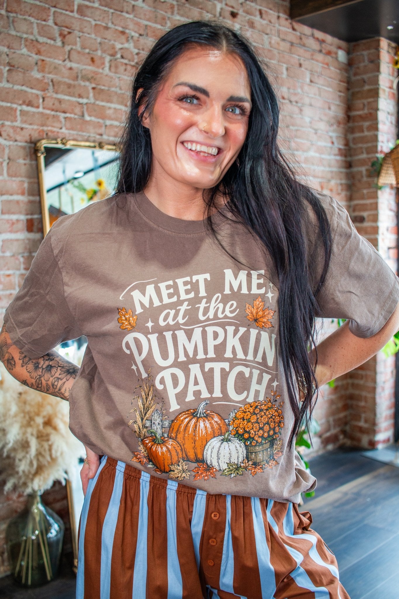 Meet Me at the Pumpkin Patch Graphic Tee - Southern Chic Tees & Boutique