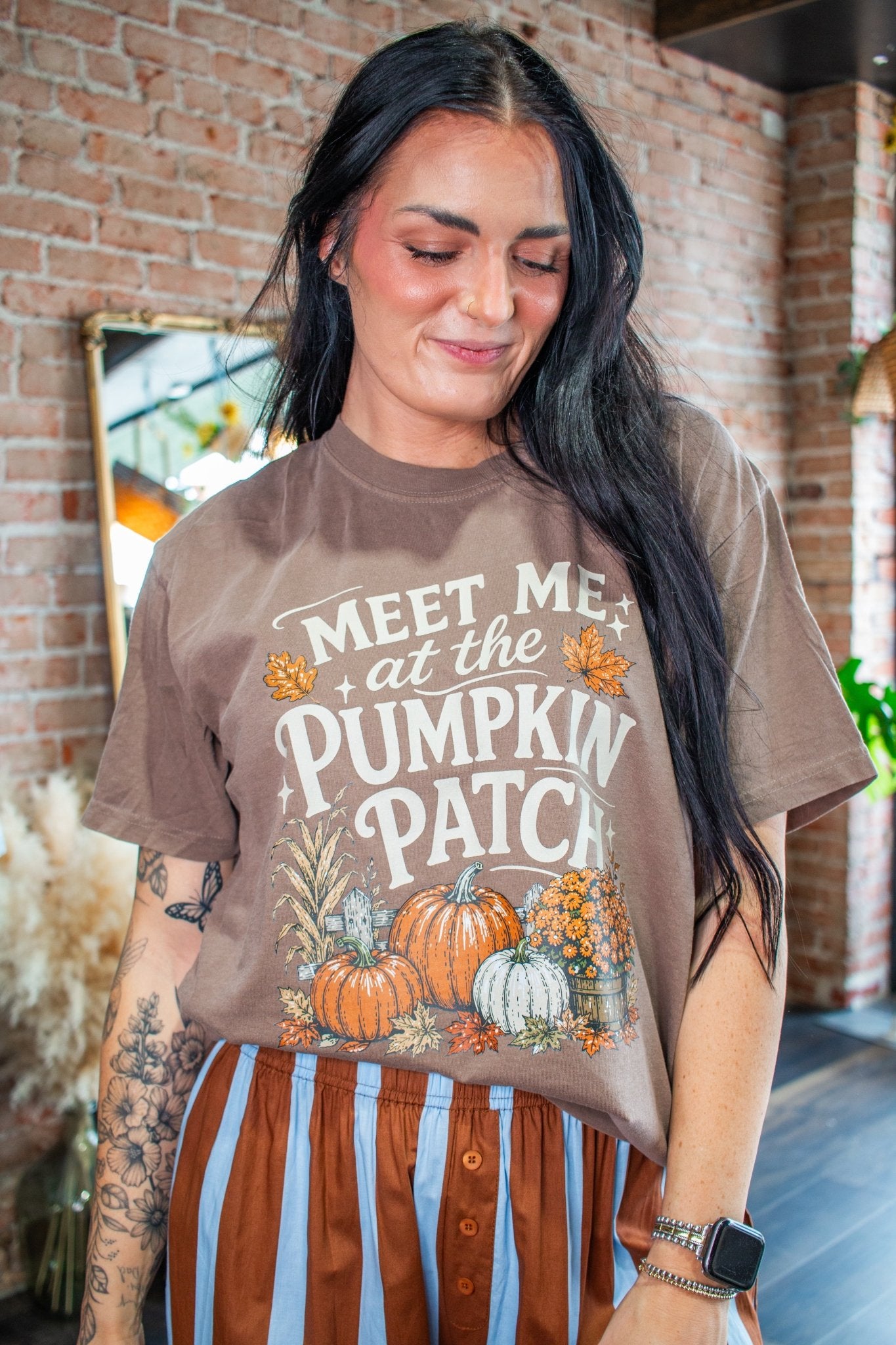 Meet Me at the Pumpkin Patch Graphic Tee - Southern Chic Tees & Boutique