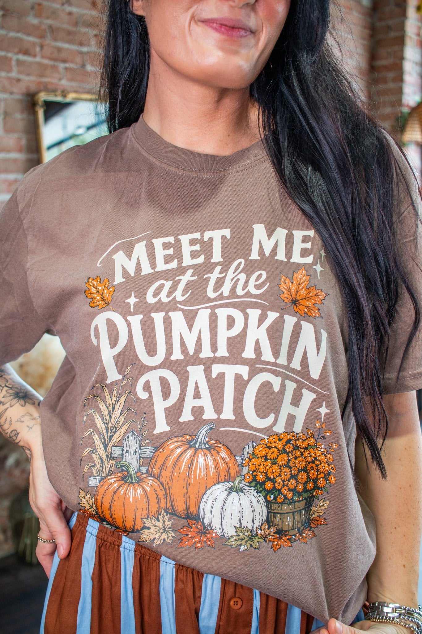 Meet Me at the Pumpkin Patch Graphic Tee - Southern Chic Tees & Boutique