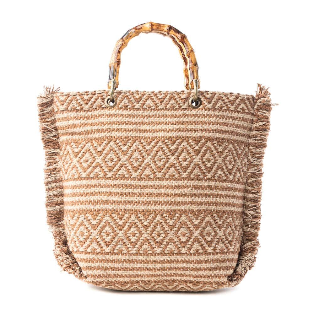 Mesa Pioneer Hand Embroidered Tote Bag | Amber Grain - Southern Chic Tees & Boutique