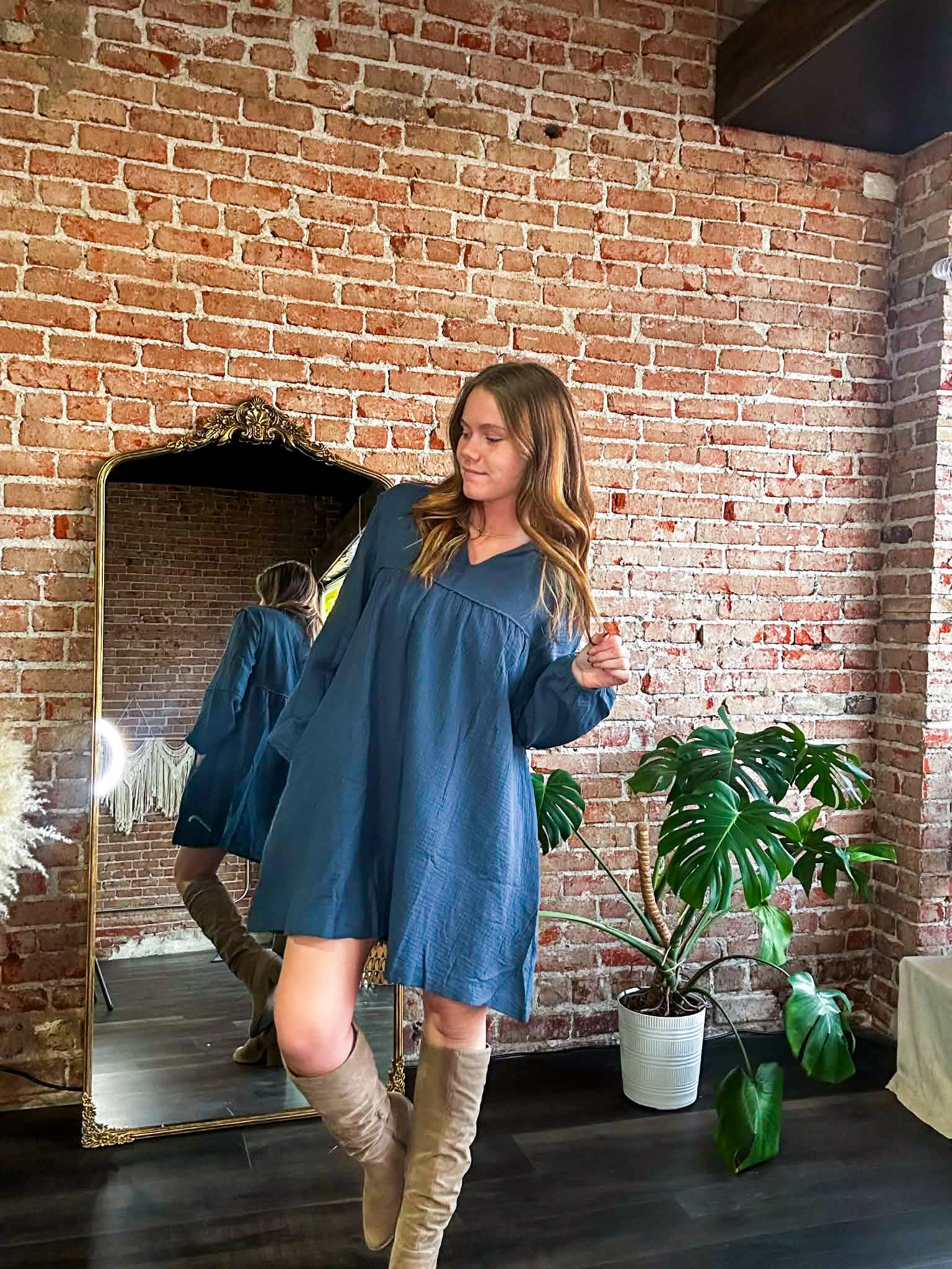 Midnight Meadow Babydoll Dress - Southern Chic Tees & Boutique