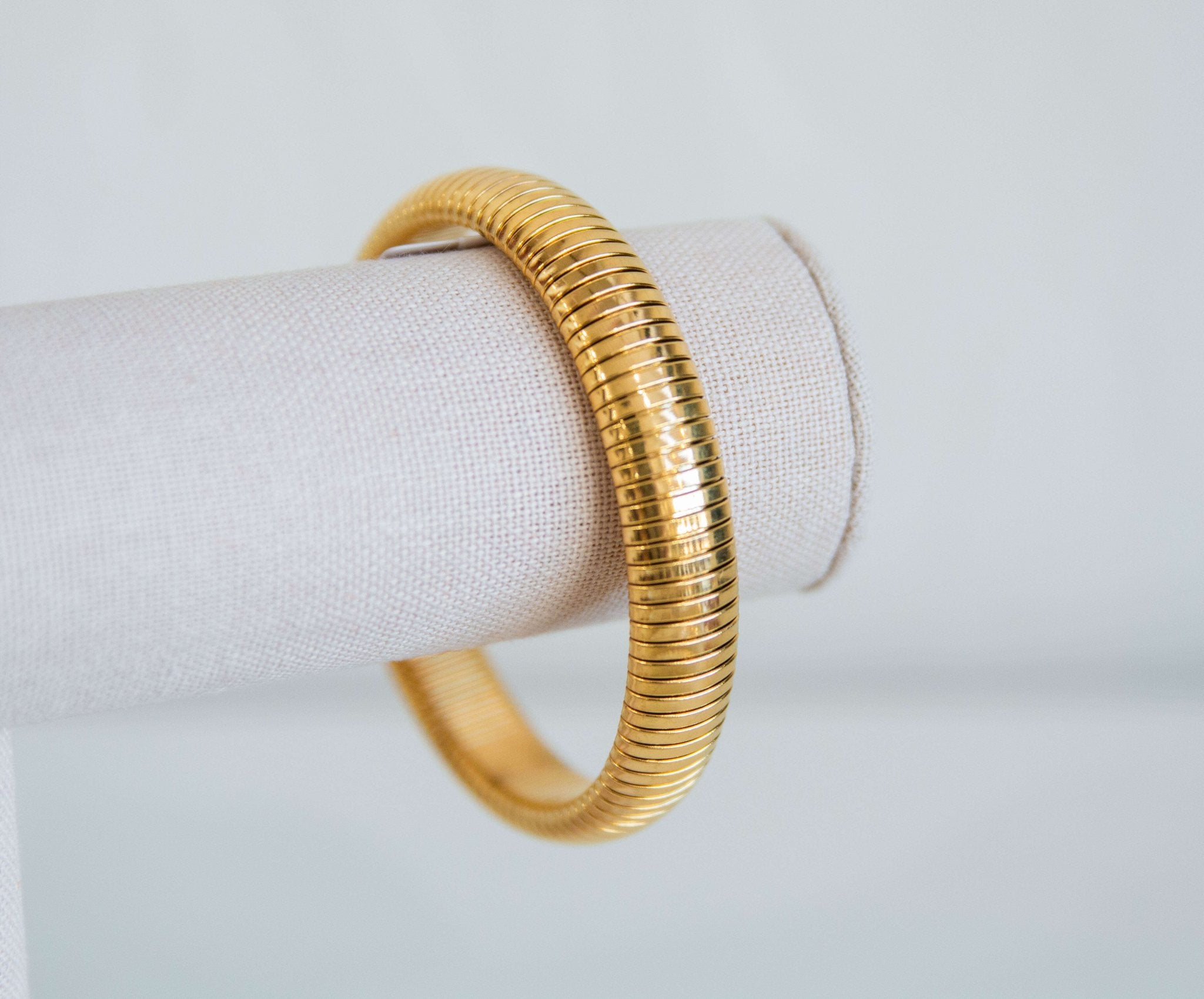 Narrow Gold Stretch Bangle - Southern Chic Tees & Boutique
