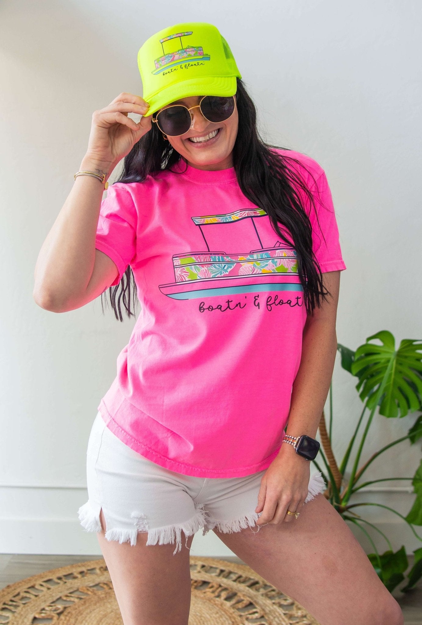 Neon Boatin' Graphic Tee - Southern Chic Tees & Boutique