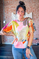 Neon Roundup: Bright Boots Western Waffle Top - Southern Chic Tees & Boutique