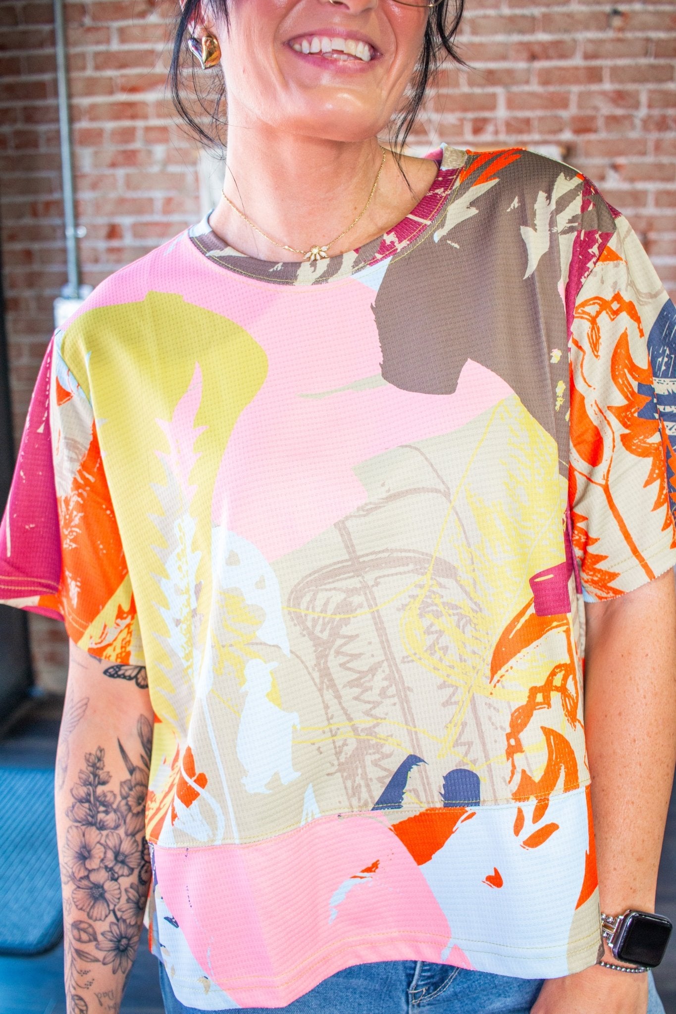 Neon Roundup: Bright Boots Western Waffle Top - Southern Chic Tees & Boutique