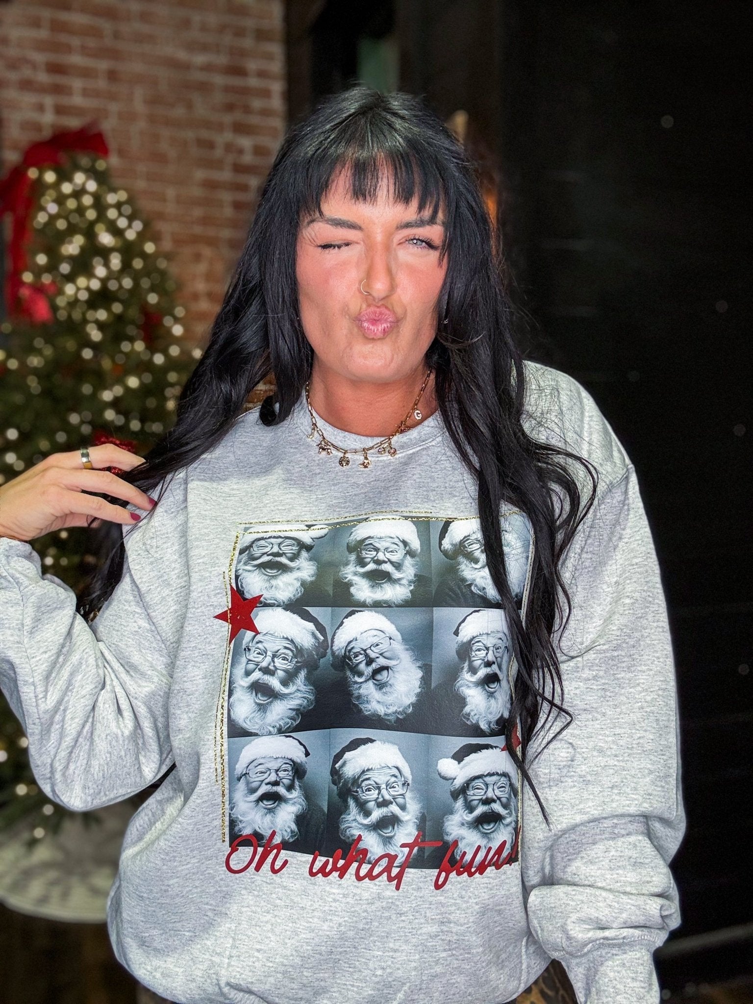 Oh What Fun Santa Sweatshirt - Southern Chic Tees & Boutique