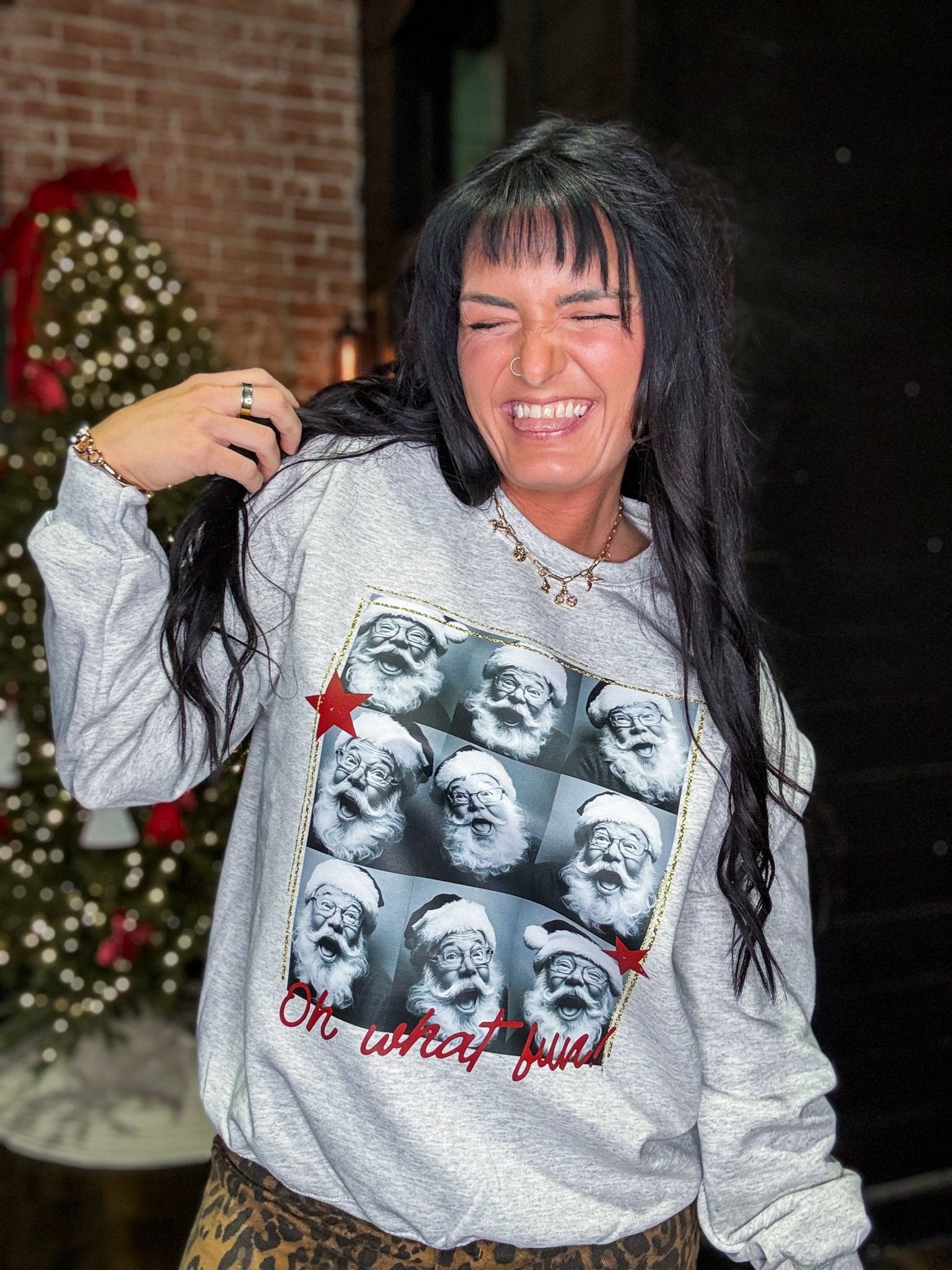 Oh What Fun Santa Sweatshirt - Southern Chic Tees & Boutique