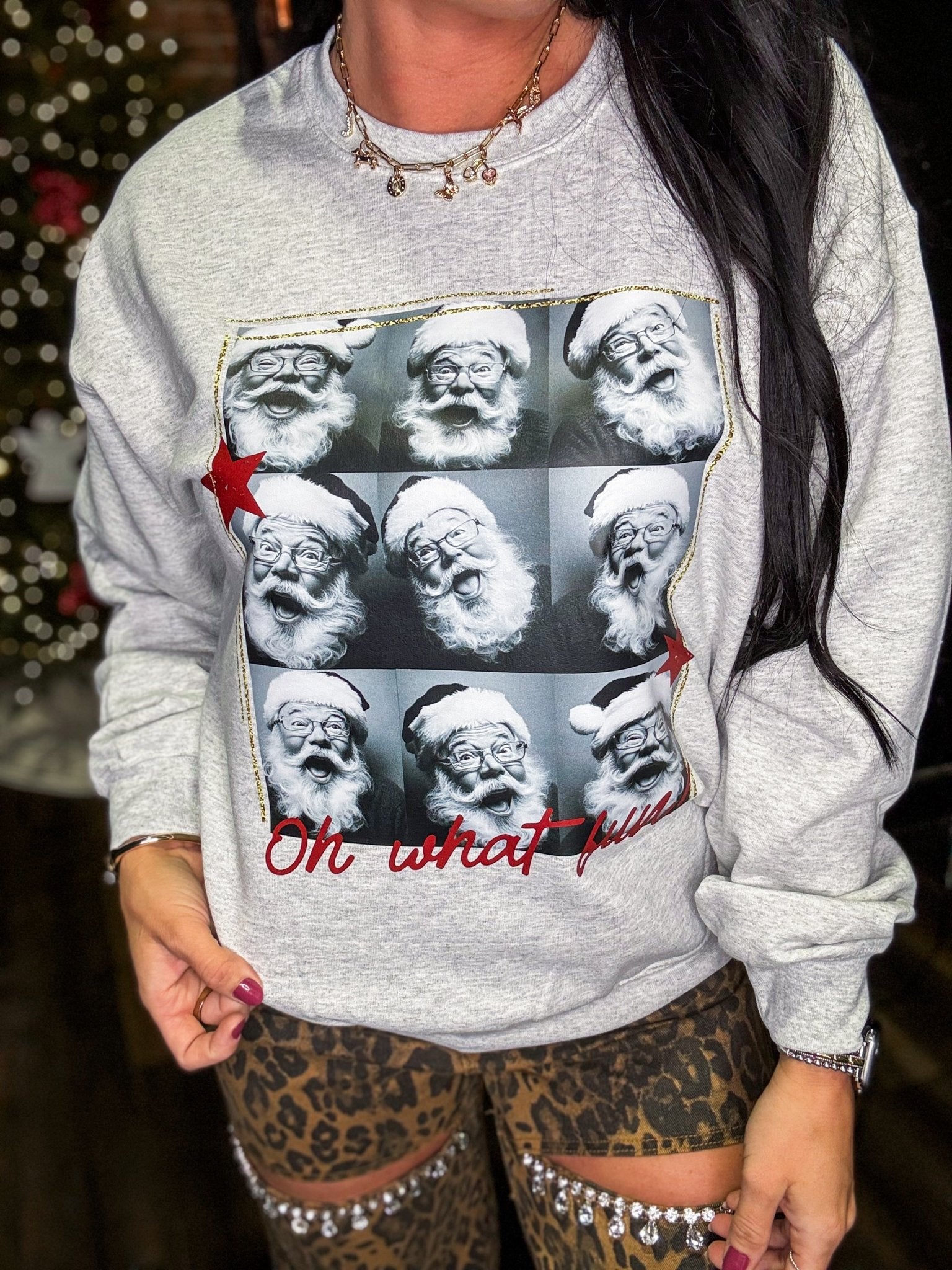 Oh What Fun Santa Sweatshirt - Southern Chic Tees & Boutique