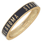 Oklahoma State Cowboys Enamel Hinge Bangle : Black - Southern Chic Tees & Boutique