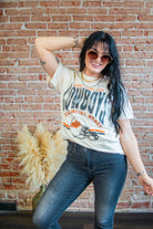 OSU Cowboys Established Helmet Thrifted Tee - Southern Chic Tees & Boutique