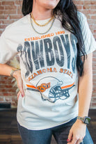 OSU Cowboys Established Helmet Thrifted Tee - Southern Chic Tees & Boutique