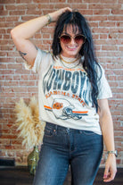 OSU Cowboys Established Helmet Thrifted Tee - Southern Chic Tees & Boutique