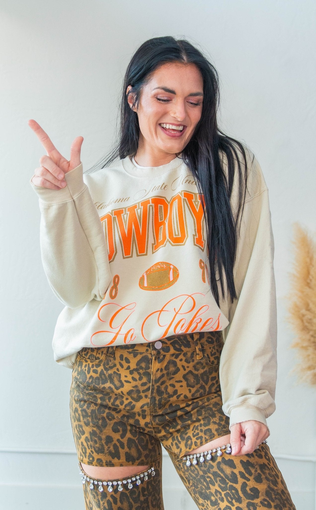 OSU Cowboys Thrifted Sweatshirt - Southern Chic Tees & Boutique