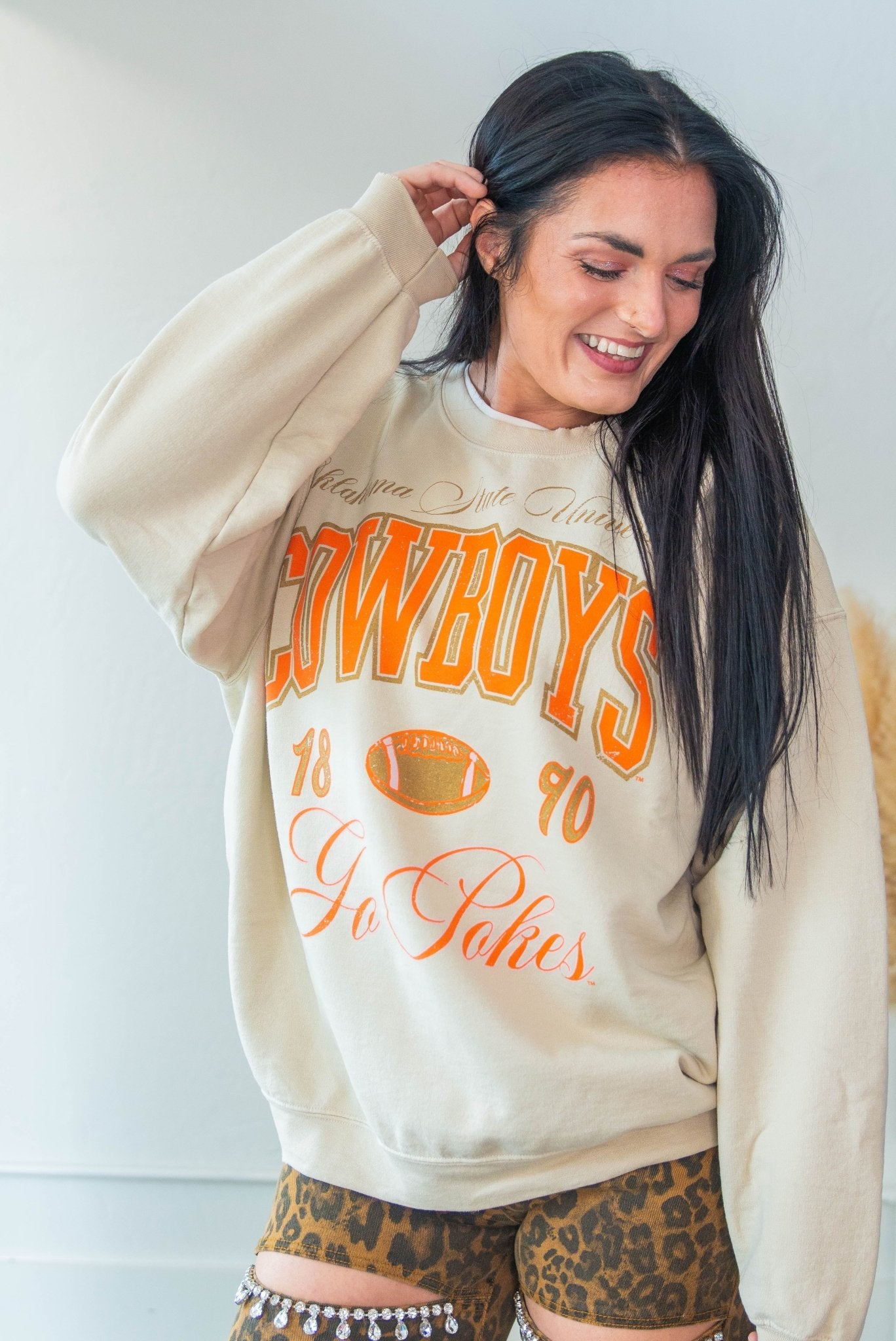 OSU Cowboys Thrifted Sweatshirt - Southern Chic Tees & Boutique