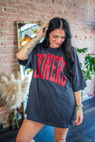 OU Sooners Official "Tall Boy" Oversized Graphic Tee – Smoke Grey - Southern Chic Tees & Boutique