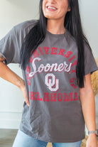 OU Sooners Thrifted Tee - Southern Chic Tees & Boutique