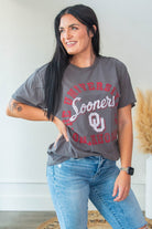 OU Sooners Thrifted Tee - Southern Chic Tees & Boutique