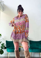 Paisley Print Shirt Dress - Southern Chic Tees & Boutique