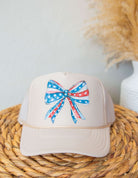 Patriotic Bow Trucker Hat - Southern Chic Tees & Boutique