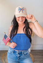Patriotic Bow Trucker Hat - Southern Chic Tees & Boutique