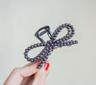 Pearl Bow Metal Claw Clip - Southern Chic Tees & Boutique