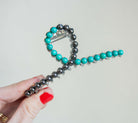 Pearl Turquoise Twist Metal Claw Clip - Southern Chic Tees & Boutique
