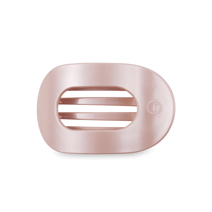 Pearly Pink Teleties Flat Round Clip - Southern Chic Tees & Boutique