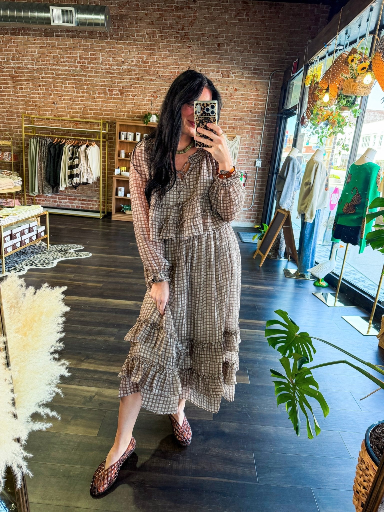 Picnic-Perfect Plaid Ruffle Midi Skirt - Southern Chic Tees & Boutique