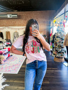 Pink Holly Jolly Graphic Tee - Southern Chic Tees & Boutique