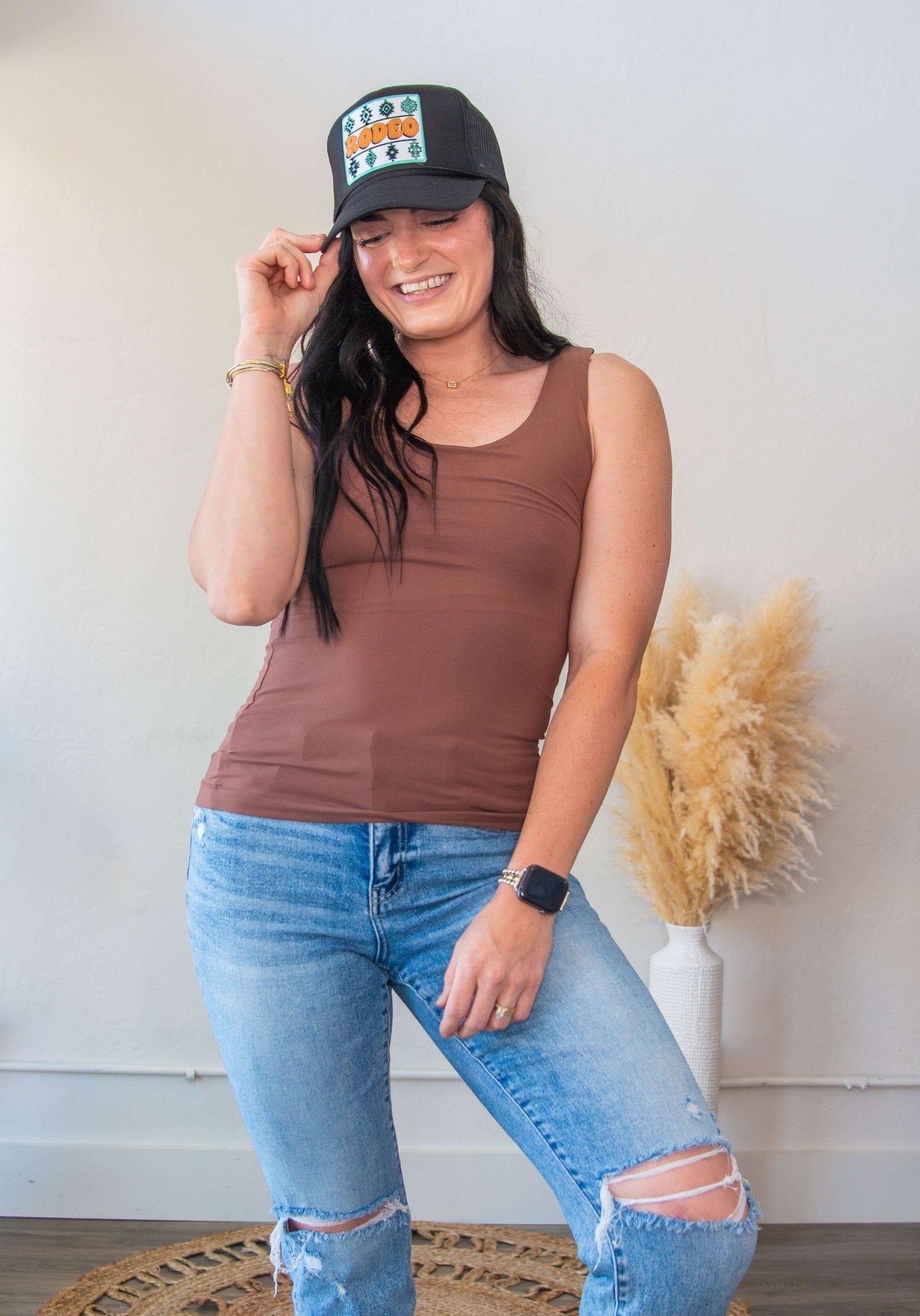 Plus Size Butter Soft Basic Tank Smoky Topaz - Southern Chic Tees & Boutique