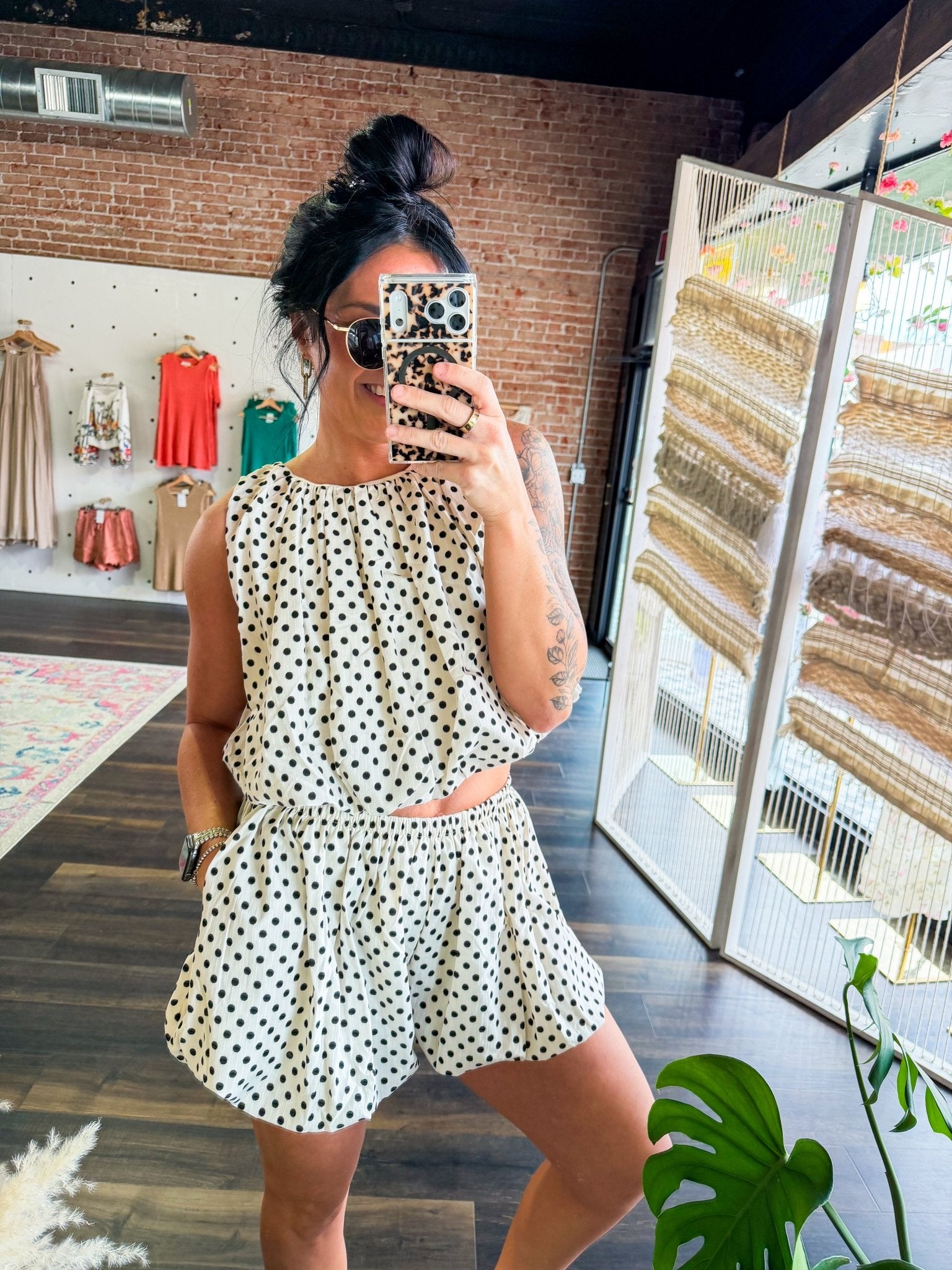 Polka Dot Bubble Tank & Short Set - Southern Chic Tees & Boutique