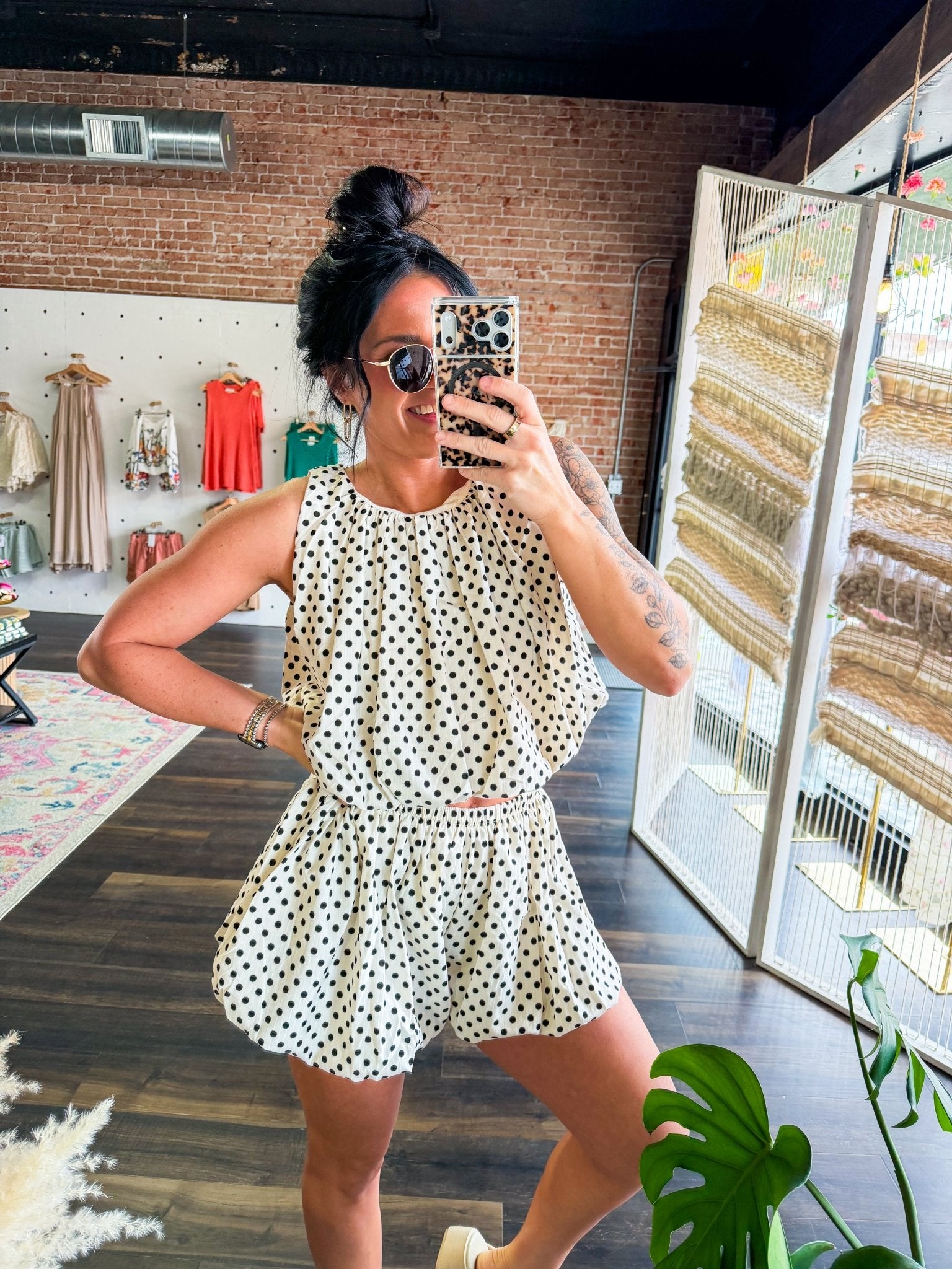 Polka Dot Bubble Tank & Short Set - Southern Chic Tees & Boutique