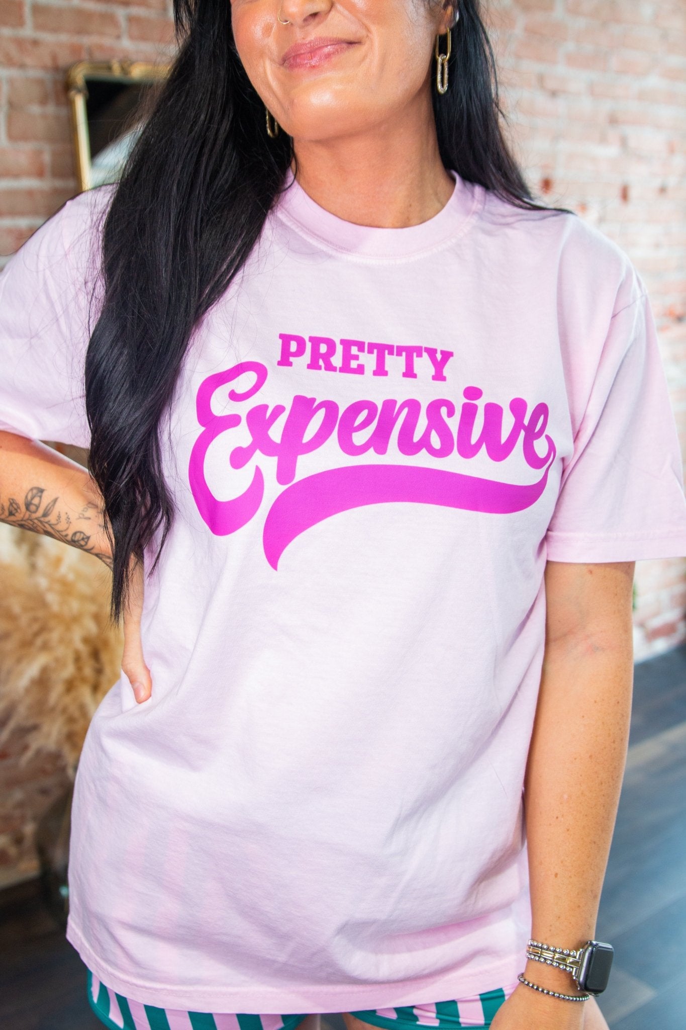 Pretty Expensive Pink Graphic Tee - Southern Chic Tees & Boutique