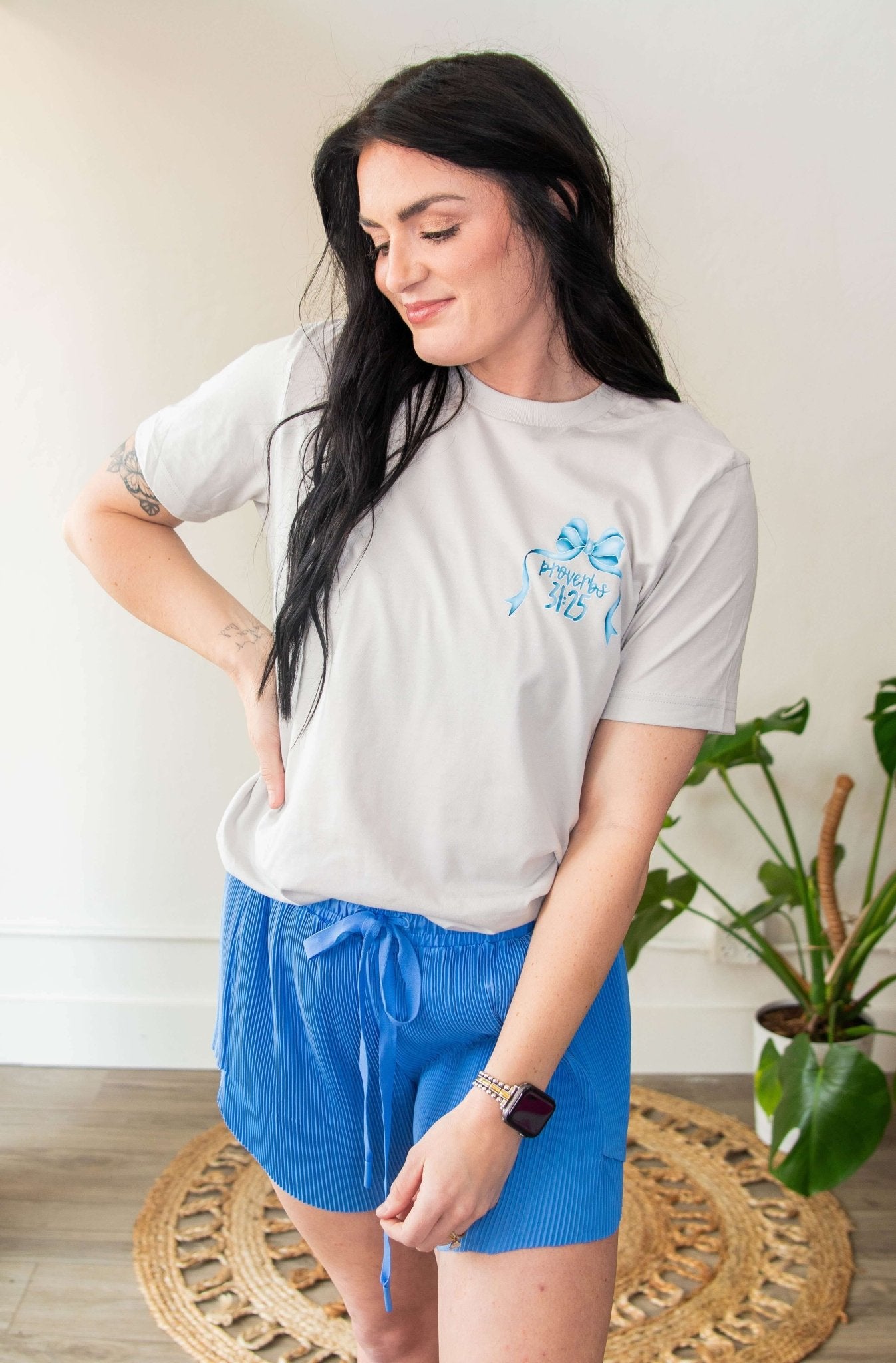 Proverbs 31:25 Graphic Tee - Southern Chic Tees & Boutique