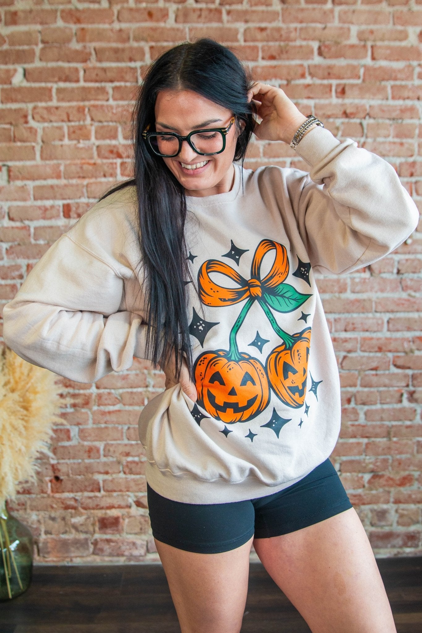 Pumpkin Cherries Sweatshirt - Southern Chic Tees & Boutique