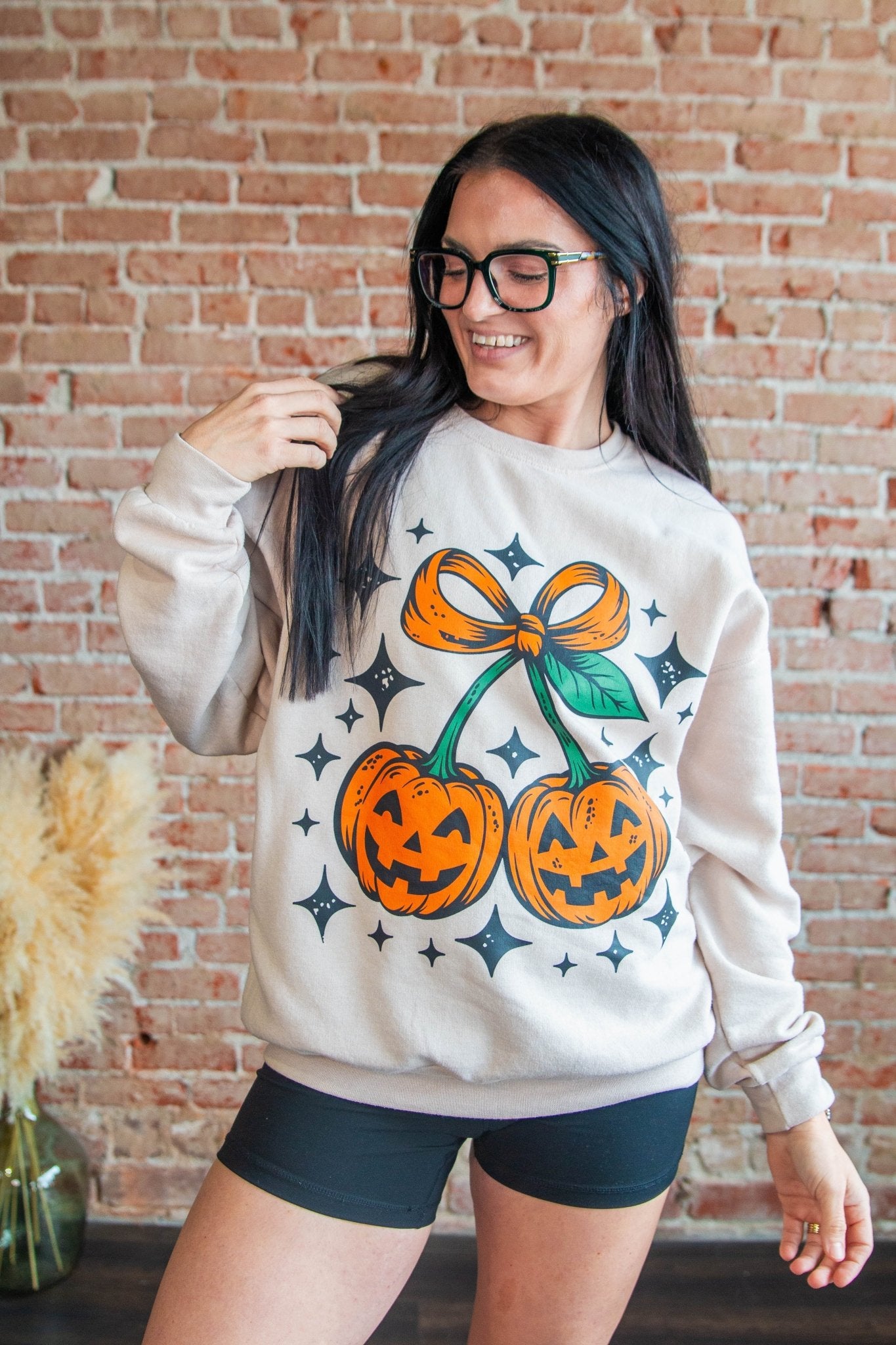 Pumpkin Cherries Sweatshirt - Southern Chic Tees & Boutique