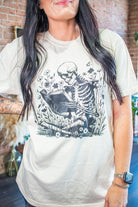 Read 'Til You're Dead: Bookish Skeleton Graphic Tee - Southern Chic Tees & Boutique