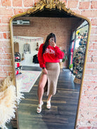 Red Merry Sweatshirt - Southern Chic Tees & Boutique