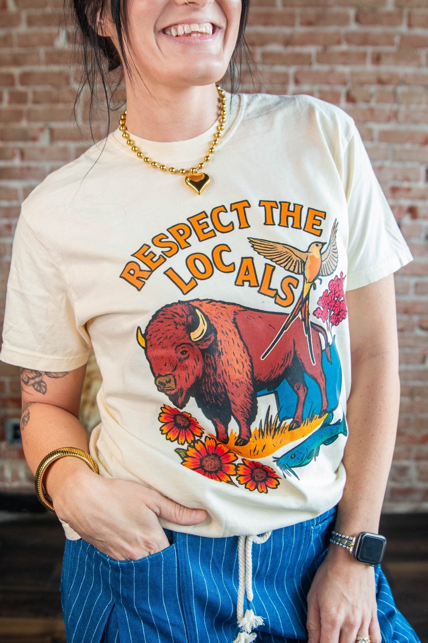 Respect the Locals Graphic Tee - Southern Chic Tees & Boutique