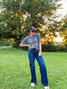 Risen Sky-High Dark Wash Wide Leg Trouser Jeans - Southern Chic Tees & Boutique