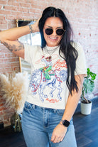 Rootin' Tootin' Vintage Cowgirl Crop Tee - Southern Chic Tees & Boutique