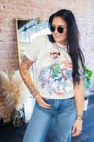 Rootin' Tootin' Vintage Cowgirl Crop Tee - Southern Chic Tees & Boutique