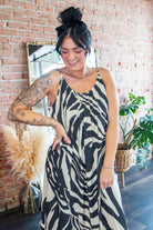 Safari Nights Zebra Print Maxi Dress - Southern Chic Tees & Boutique