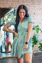 Sage Wildside: Leopard Print Cut - Out Wrap Mini Dress - Southern Chic Tees & Boutique