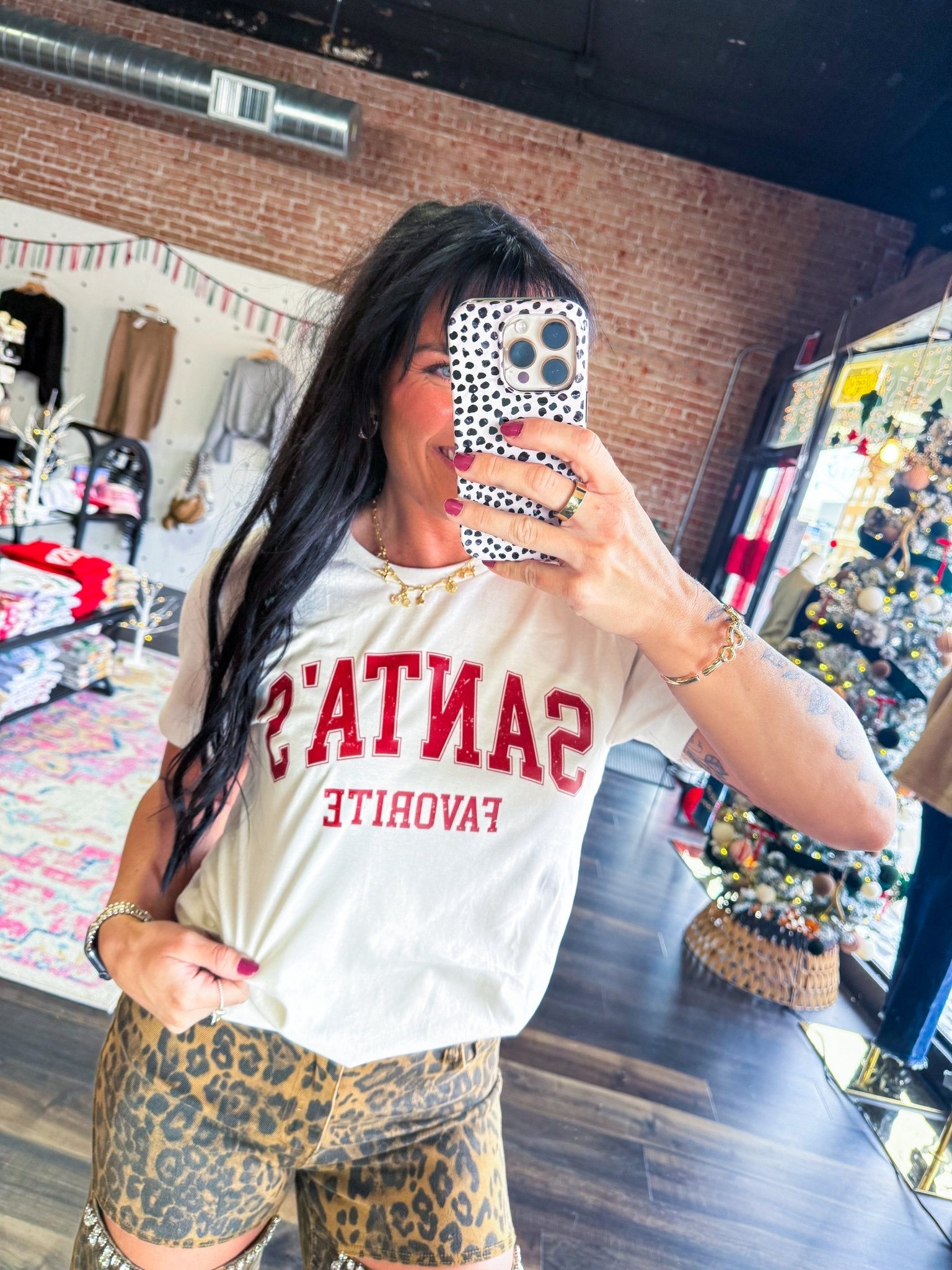 Santa's Favorite Graphic Tee - Southern Chic Tees & Boutique