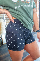 Sculpt & Smooth Polka Dot Crossover Biker Shorts with Pockets - Southern Chic Tees & Boutique