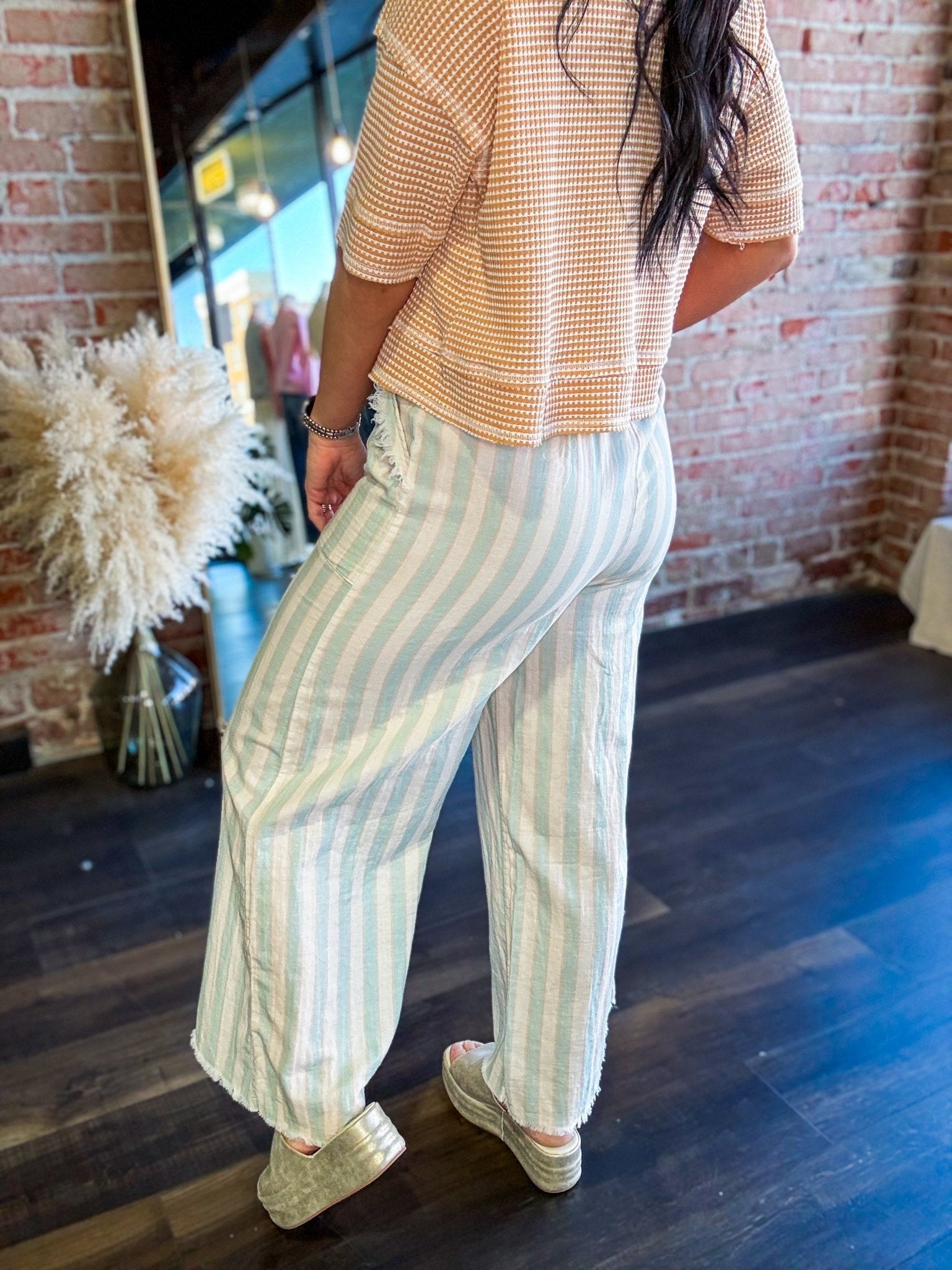 Shoreline Stripe Pants - Southern Chic Tees & Boutique
