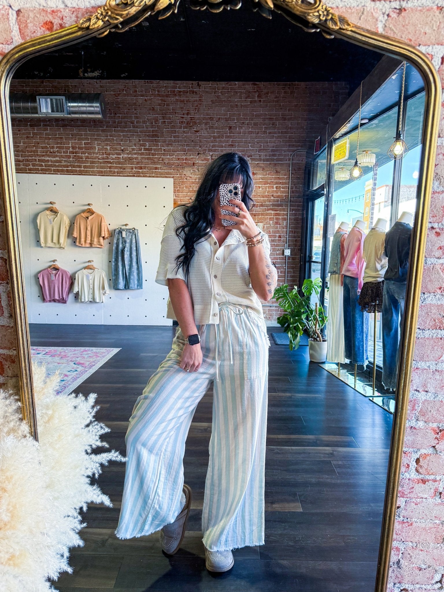 Shoreline Stripe Pants - Southern Chic Tees & Boutique