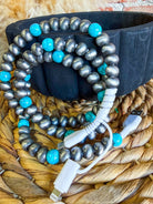 Silver Pearl & Turquoise Phone Charger - Southern Chic Tees & Boutique