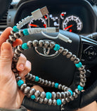 Silver Pearl & Turquoise Phone Charger - Southern Chic Tees & Boutique